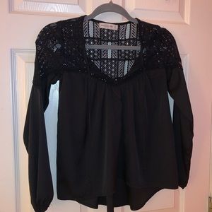 Abercrombie & Fitch black lace top